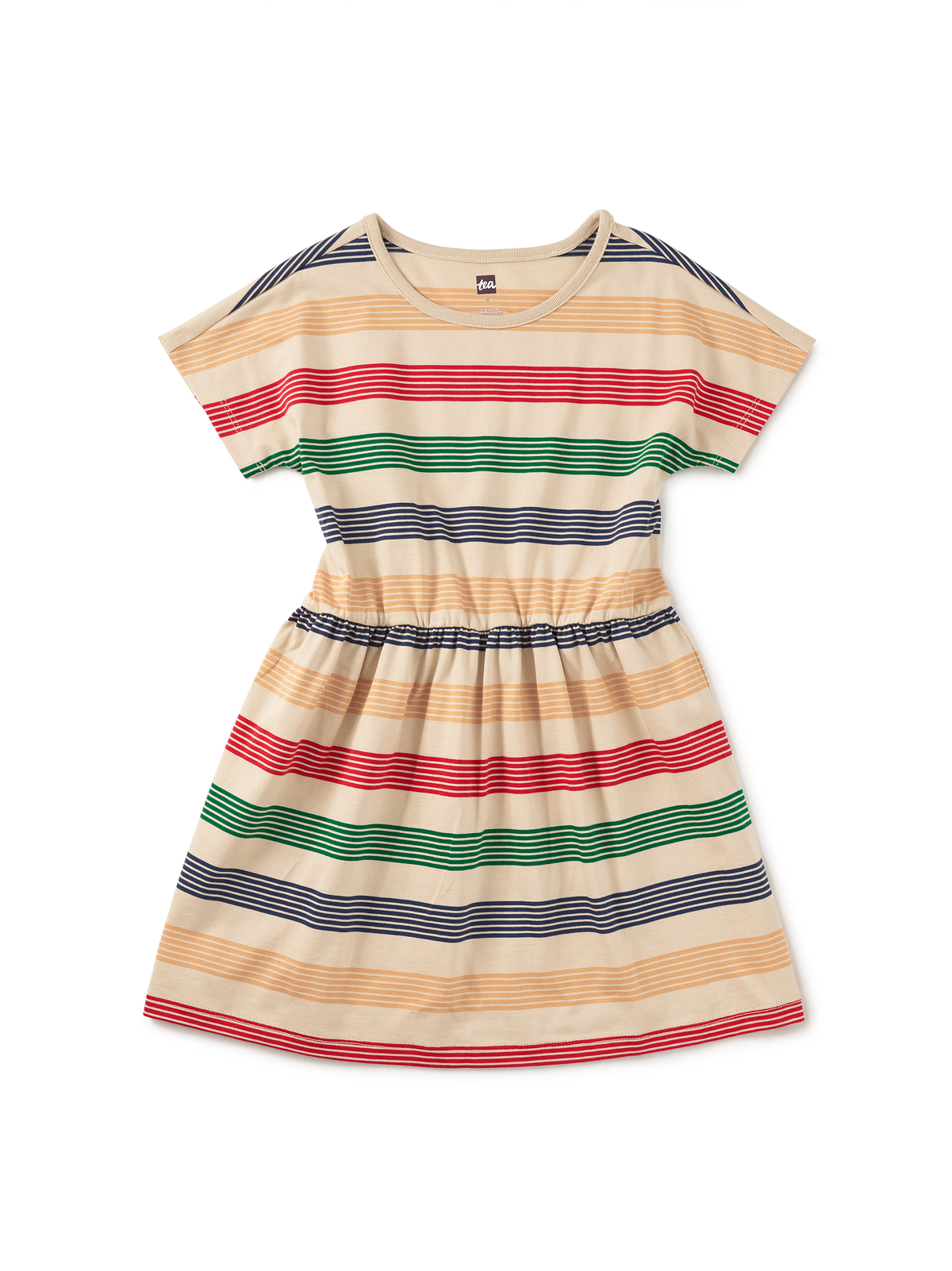 Girl Sandy Beach Short Sleeve Twirl Dress | Tea Collection