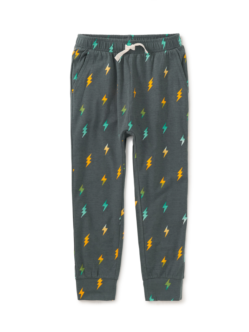 Stretchy Everyday Joggers in Lightning Bolts - View 1