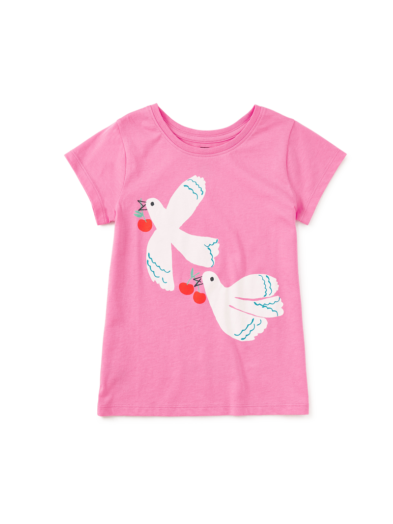Cherry Wings Graphic Tee in Perennial Pink - View 1