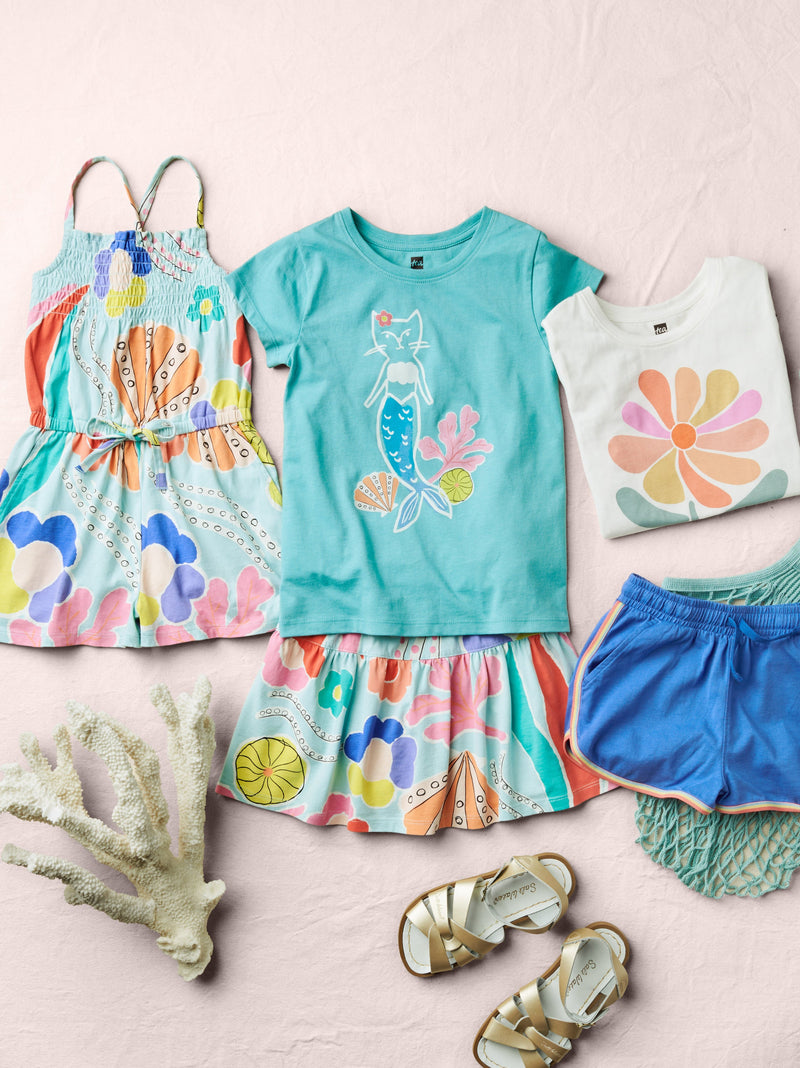 Groovy Flower Graphic Tee in Chalk - View 2