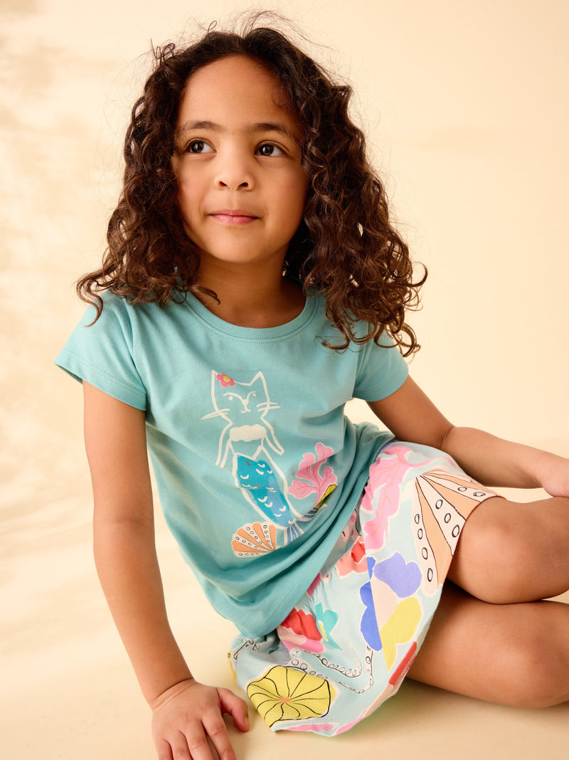 Sport Skort in Sea Floral - View 2