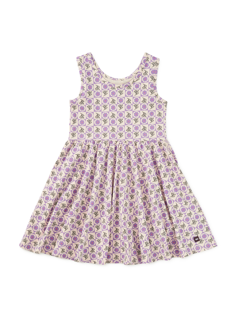 Sleeveless Ballet Dress in Tile Floral - View 2