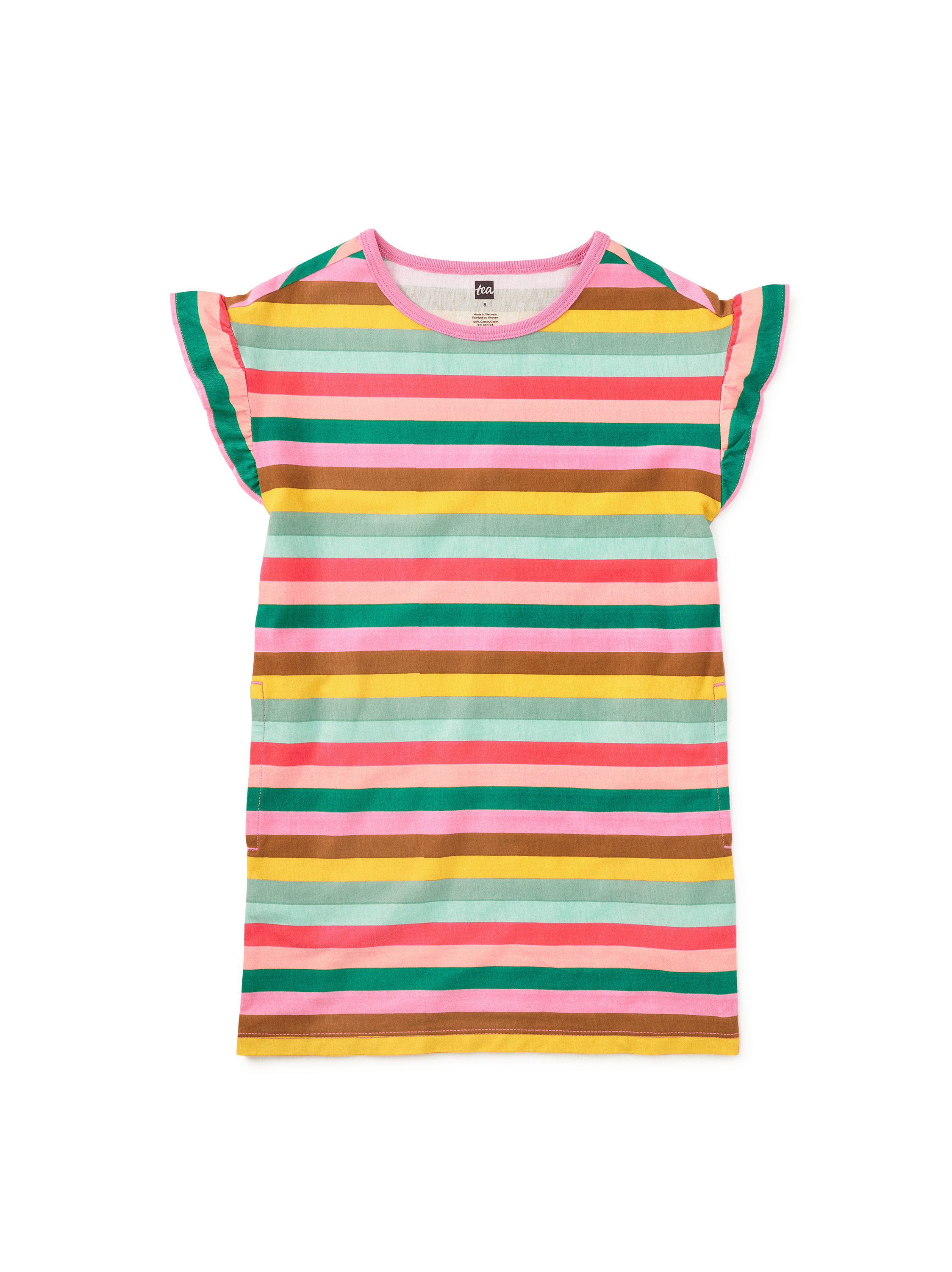 Flutter Sleeve Shift Dress