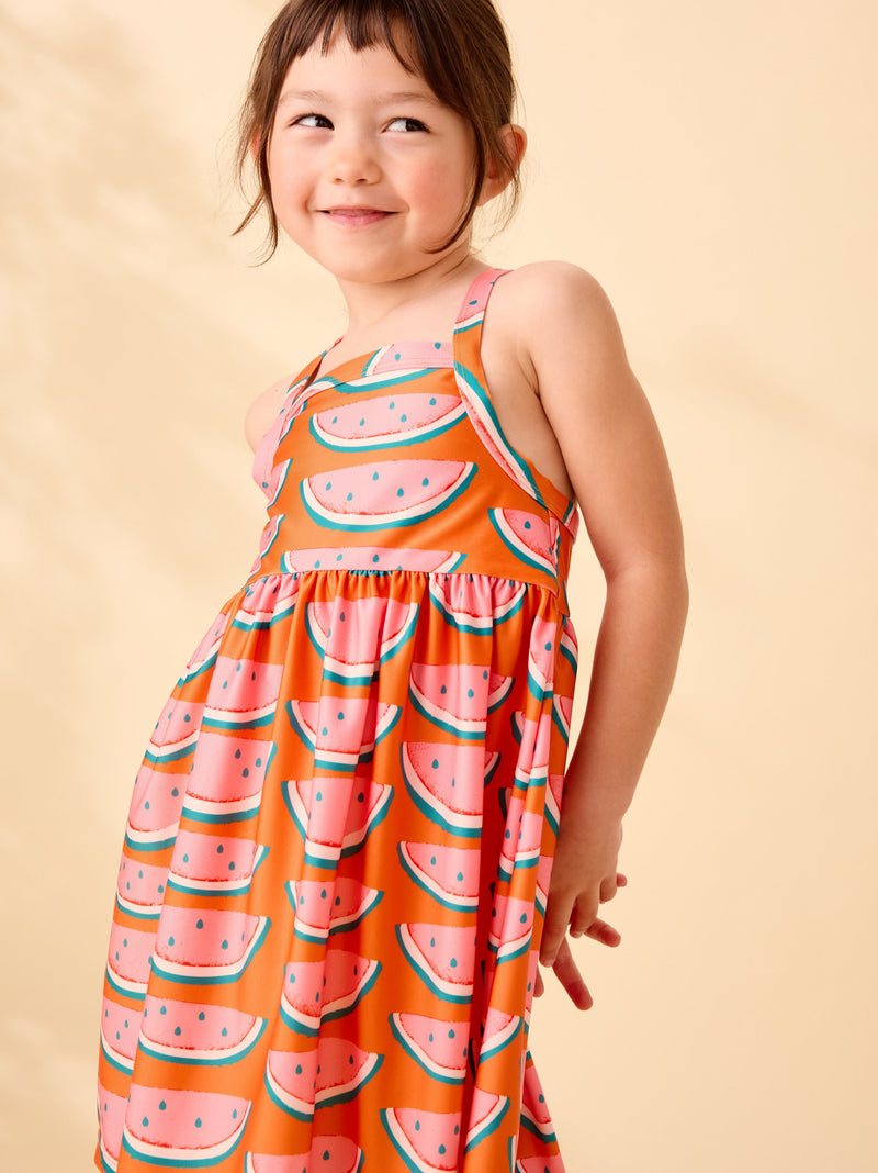 Strappy Sun Dress in Watermelon Slices - View 2