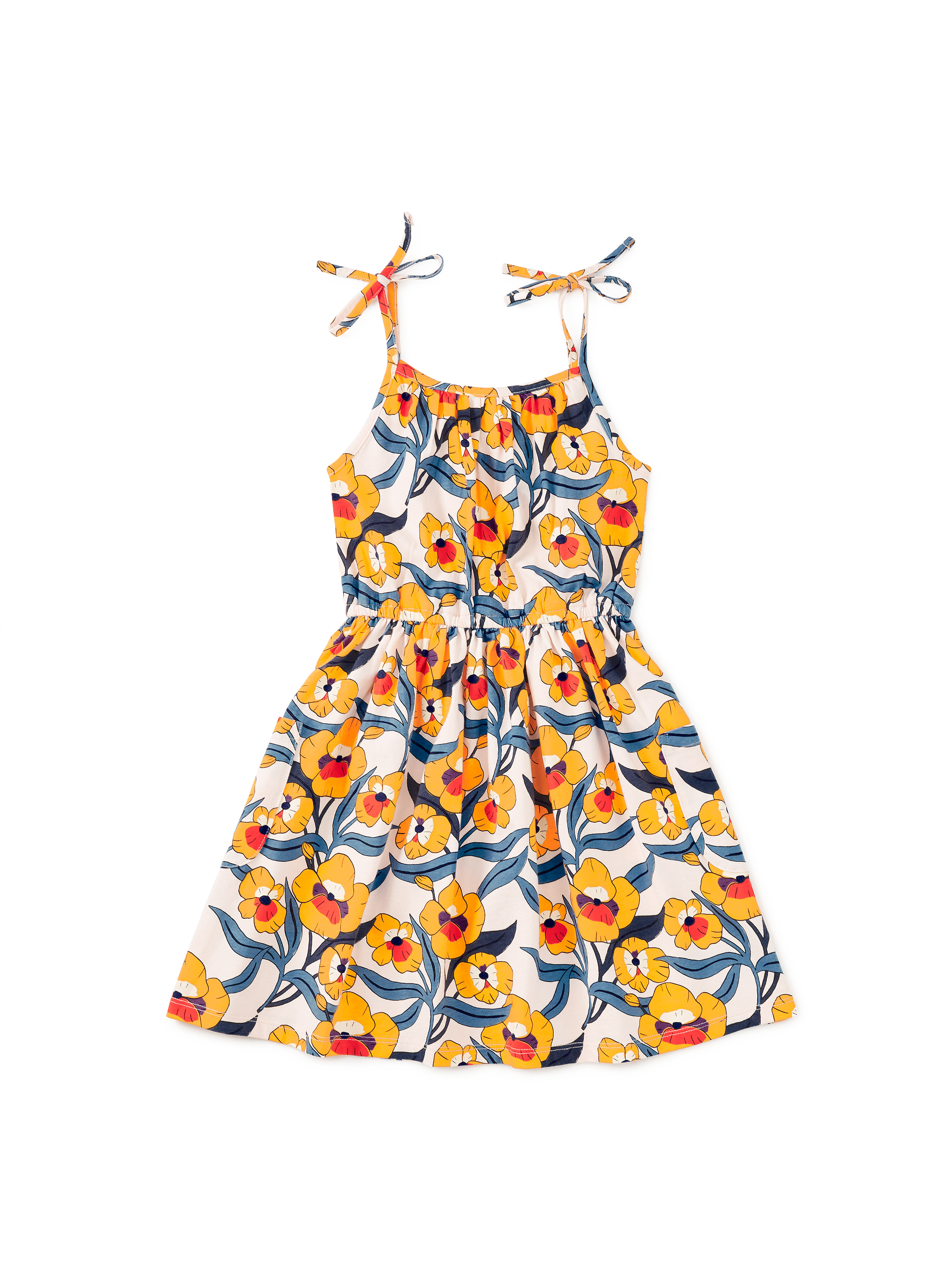 Tie Shoulder Twirl Dress