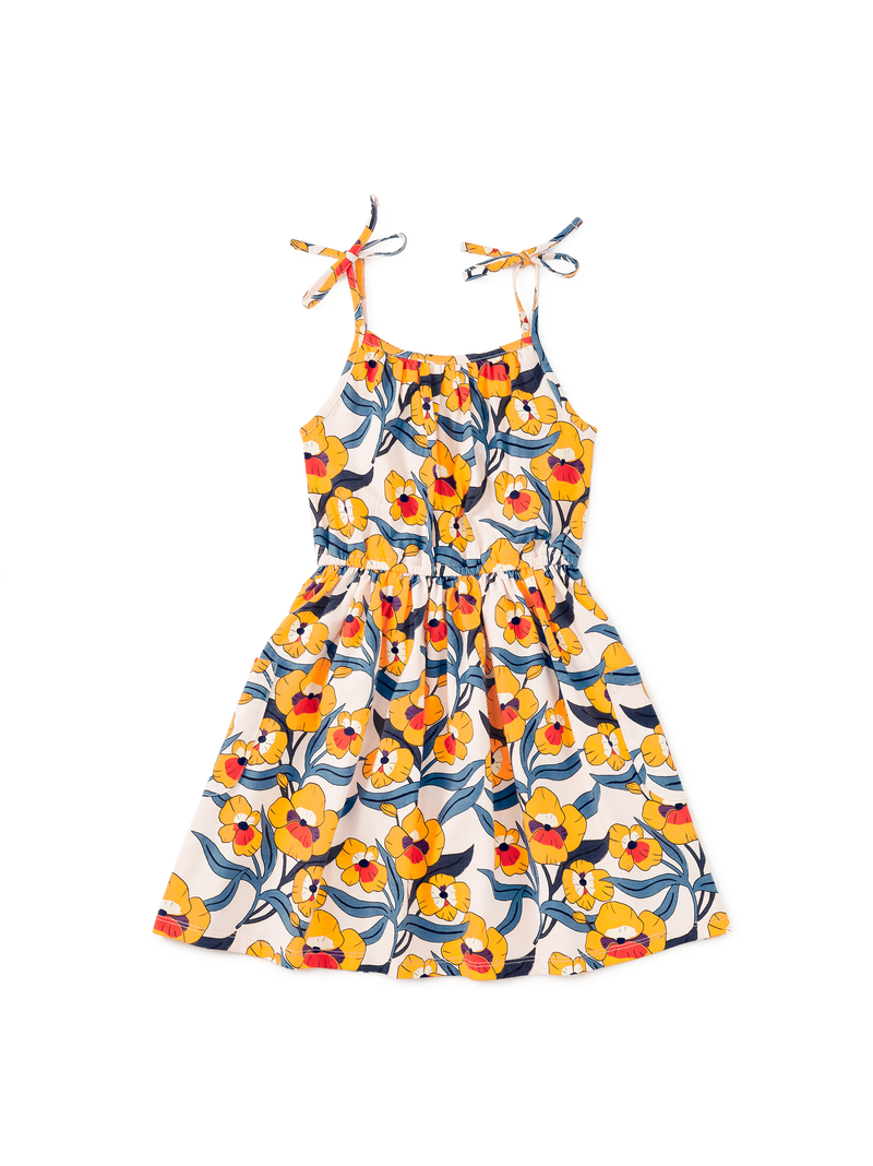 Tie Shoulder Twirl Dress in Nouveau Poppy - View 1