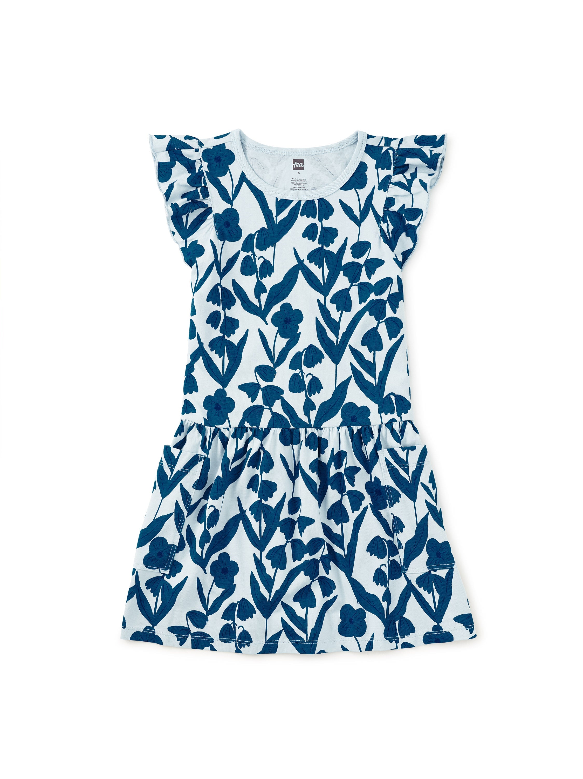 Flutter Sleeve Pocket Dress