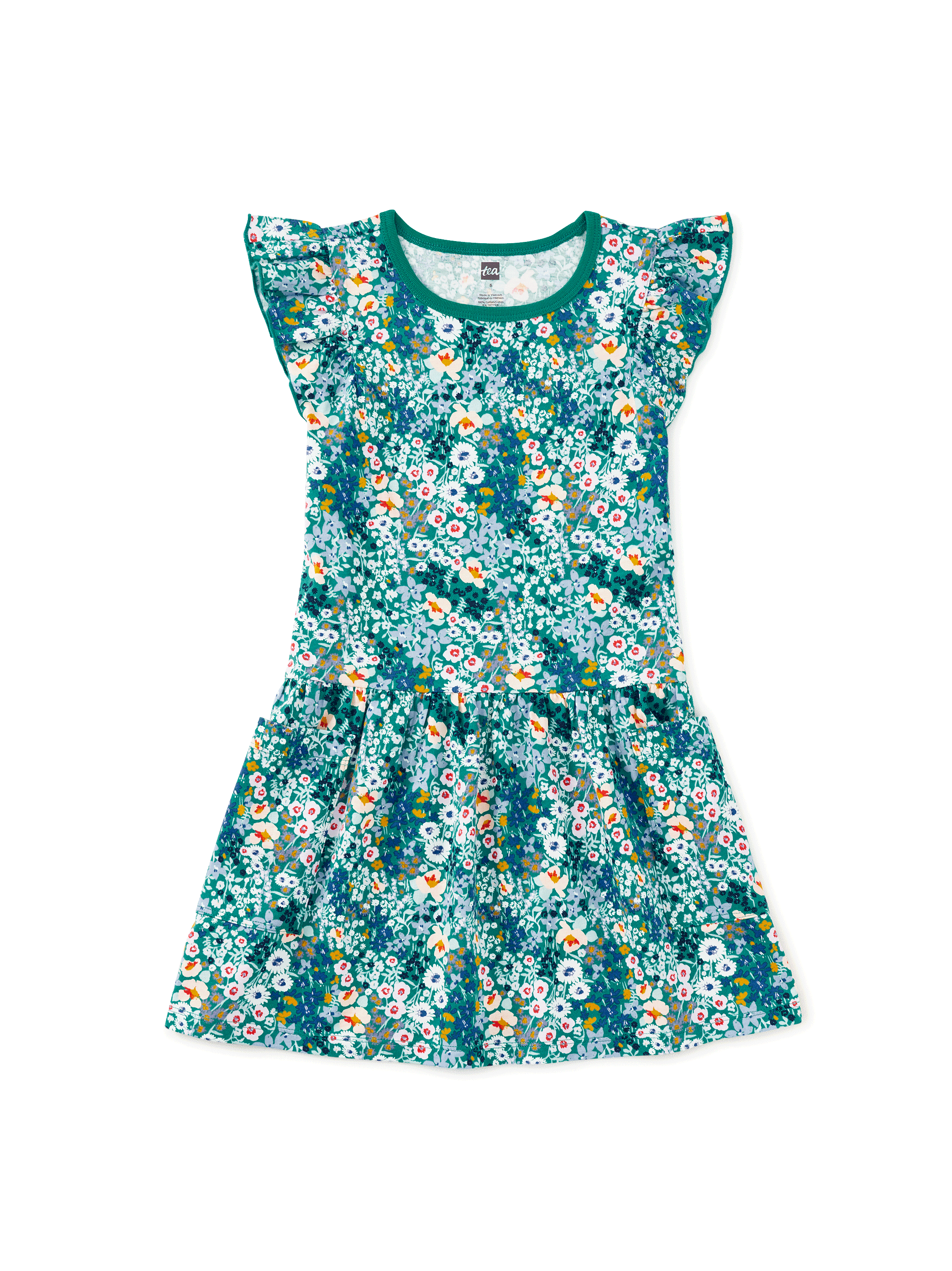 Flutter Sleeve Pocket Dress