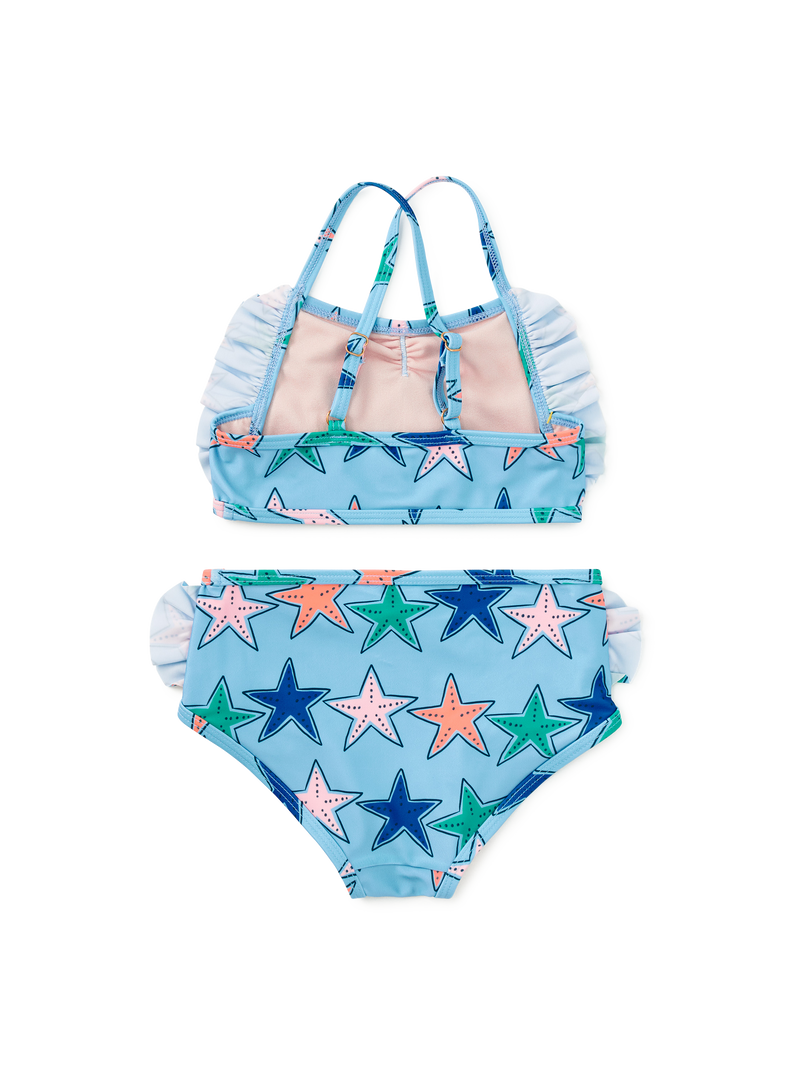 Ruffle Two-Piece Swim Set in Starfish - View 2