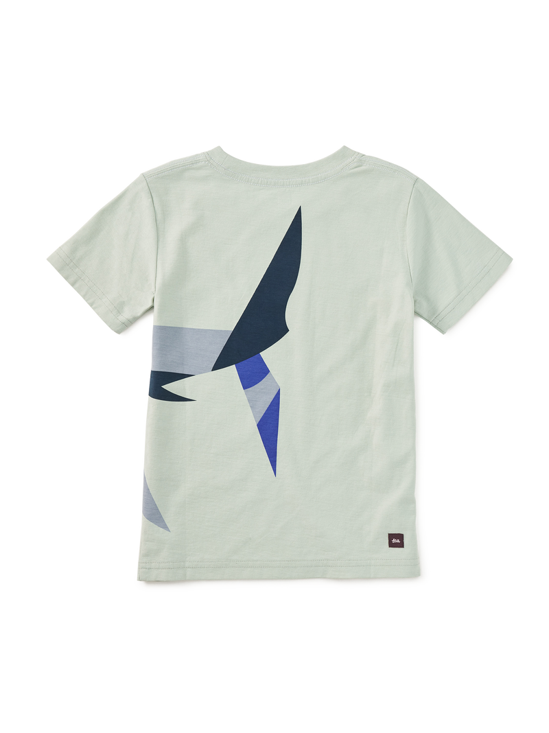 Cubist Shark Graphic Tee in Spray - View 2