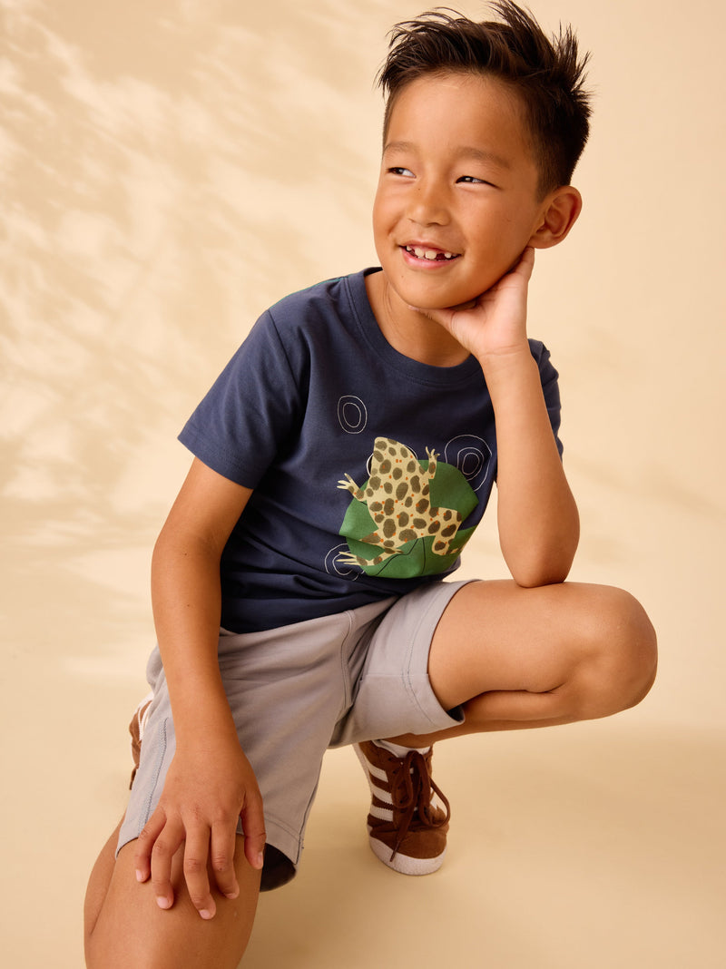 Spotted Toad Graphic Tee in Indigo - View 2