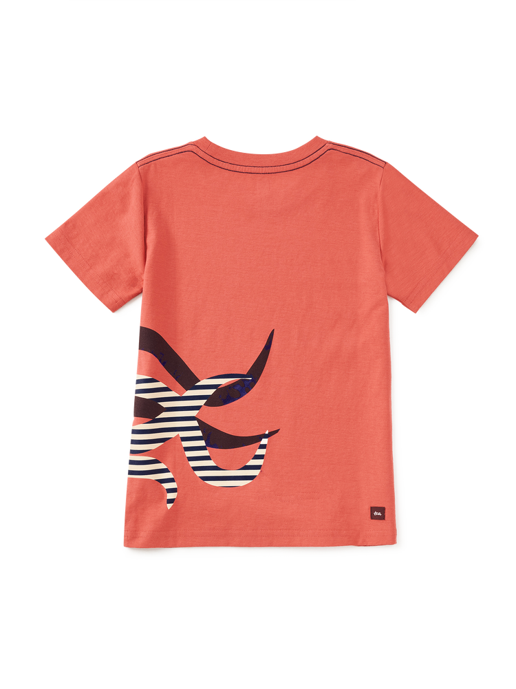 Boy Pomme Señor Ocho Double-Sided Graphic Tee | Tea Collection