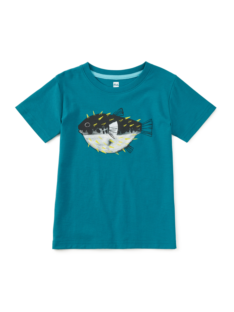 Puffer Fish Graphic Tee in Scuba - View 1