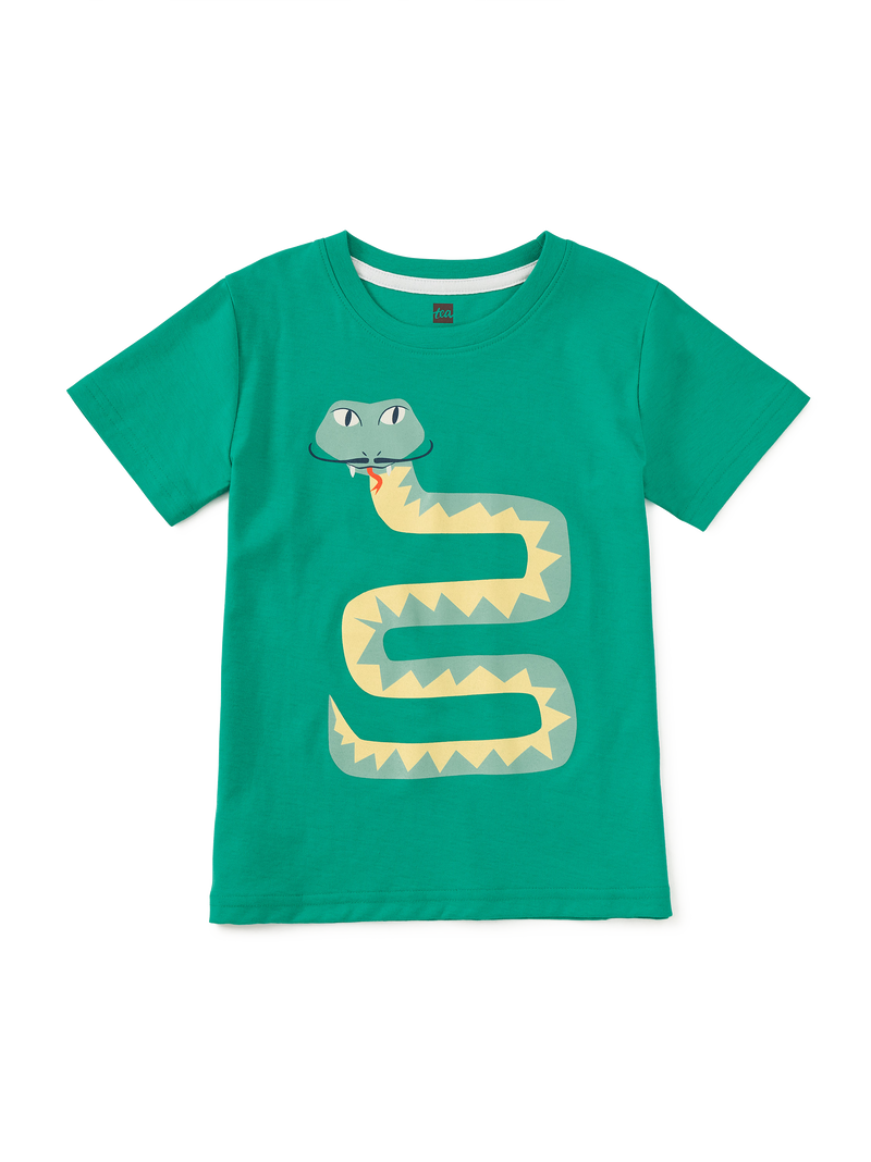 Bigote Snake Graphic Tee in Viridian - View 1