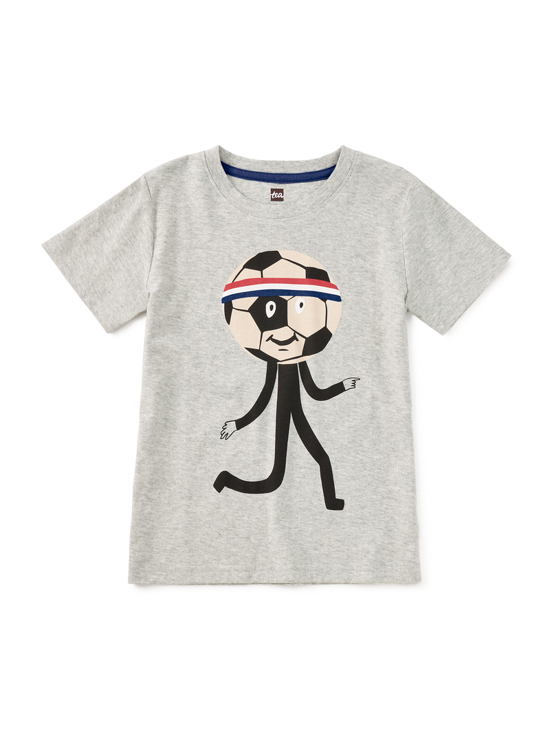 Head In The Game Graphic Tee in Med Heather Grey - View 1