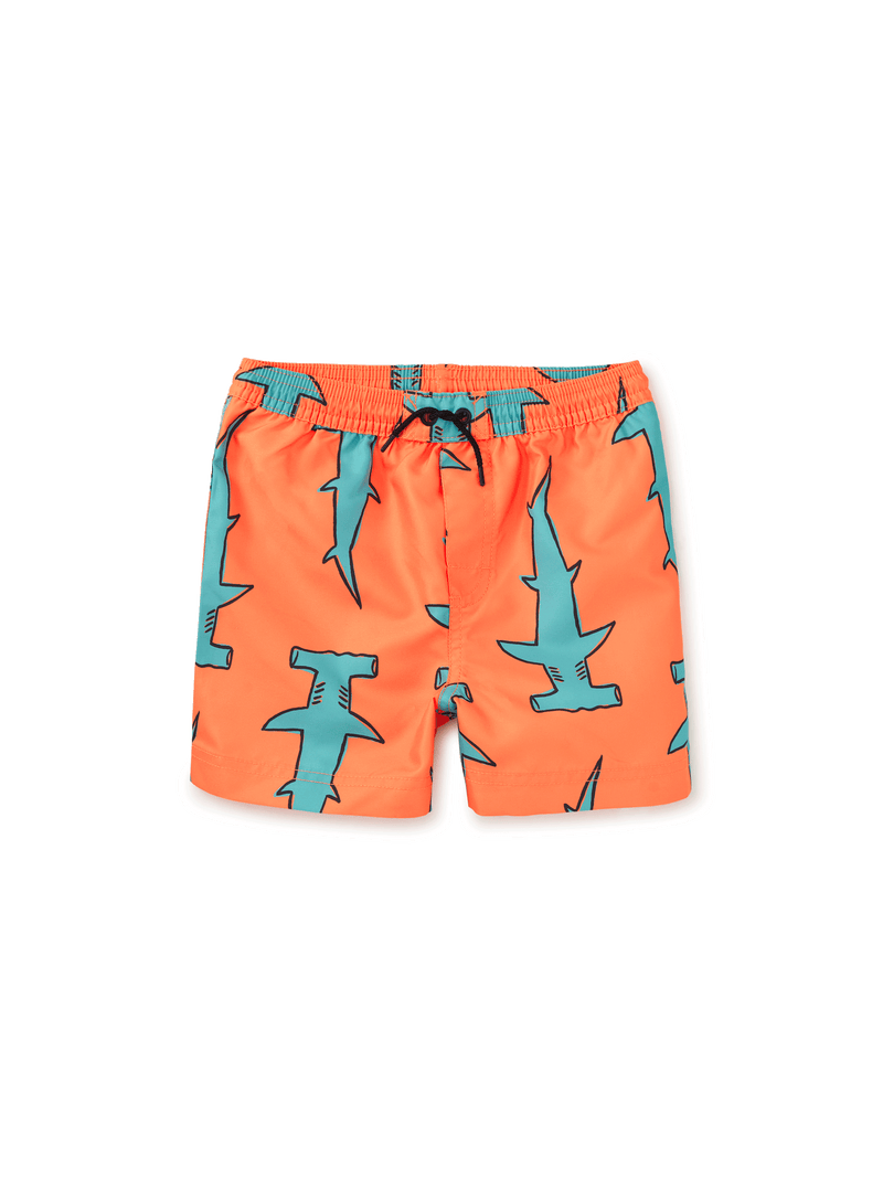 Mid-Length Swim Trunks in Hammerhead Sharks - View 1