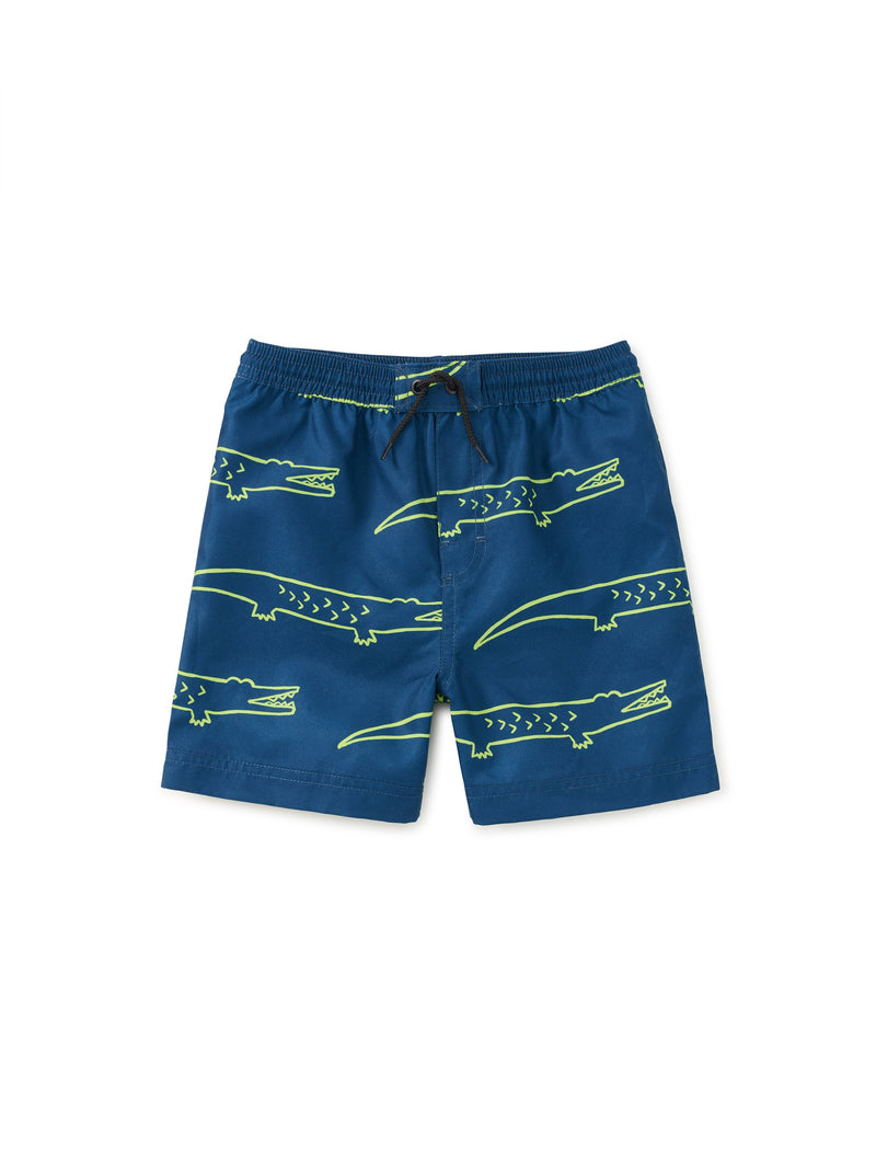Mid-Length Swim Trunks in Crocodiles - View 1