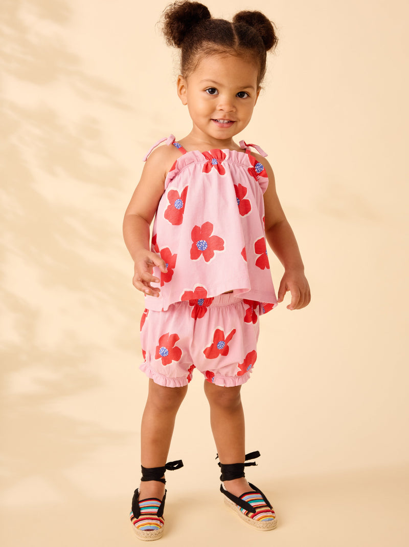 Tie Shoulder Baby Set in Rock Floral - View 2