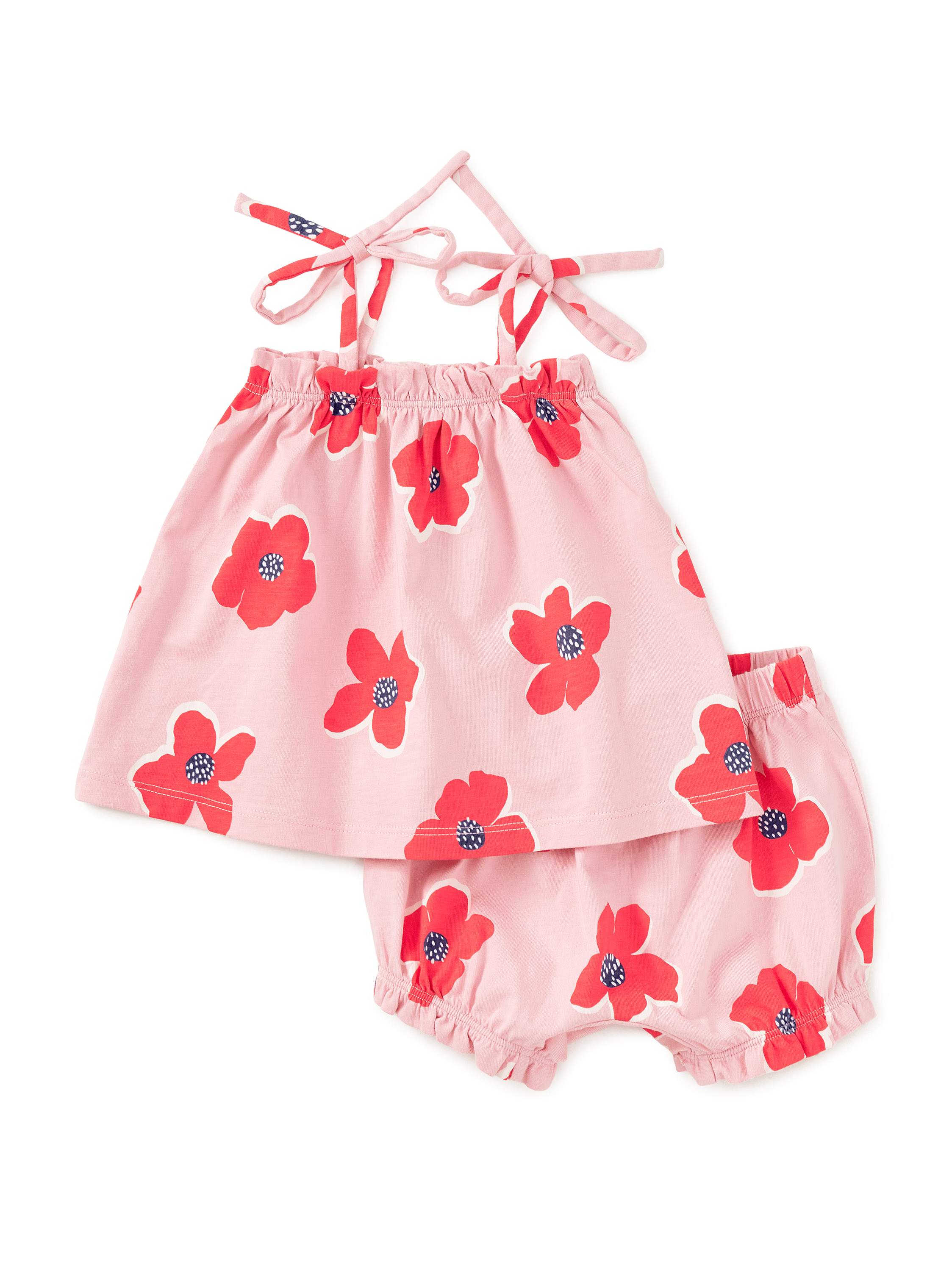 Tie Shoulder Baby Set