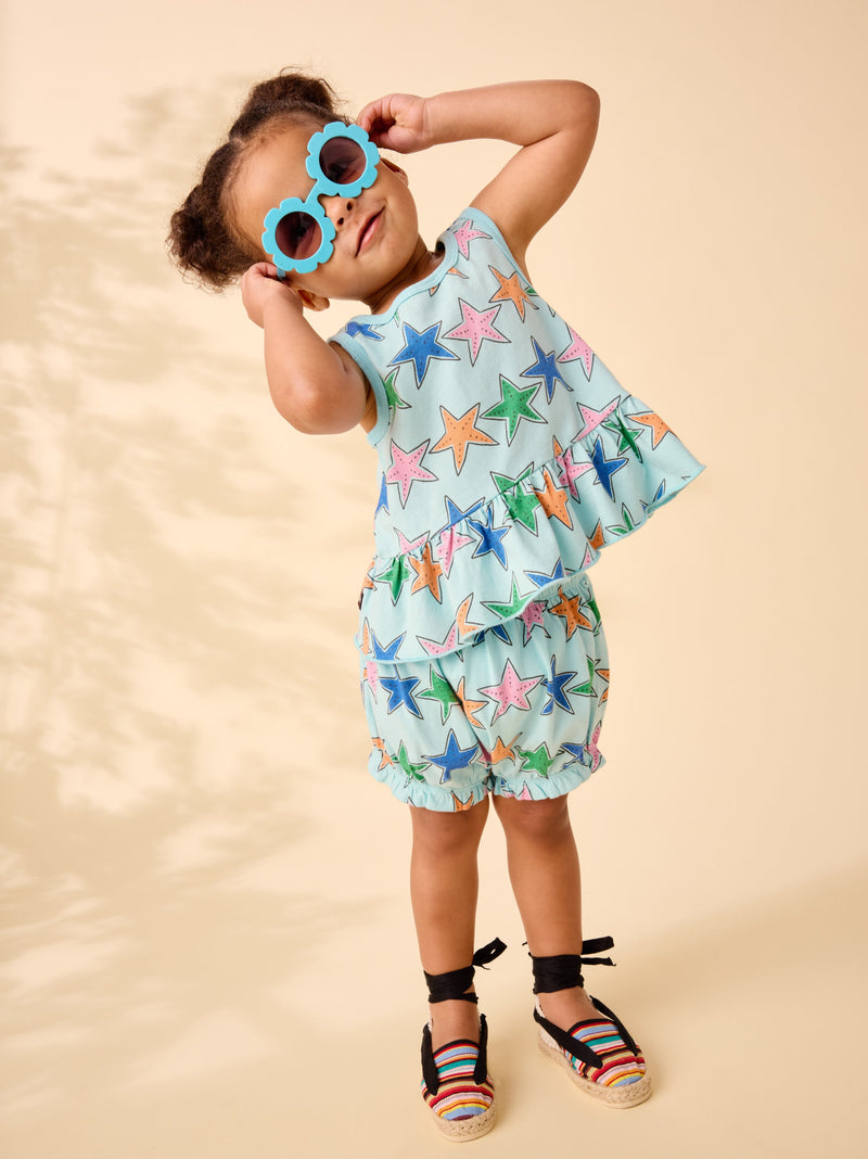 Tank Ruffle Baby Set in Starfish - View 2