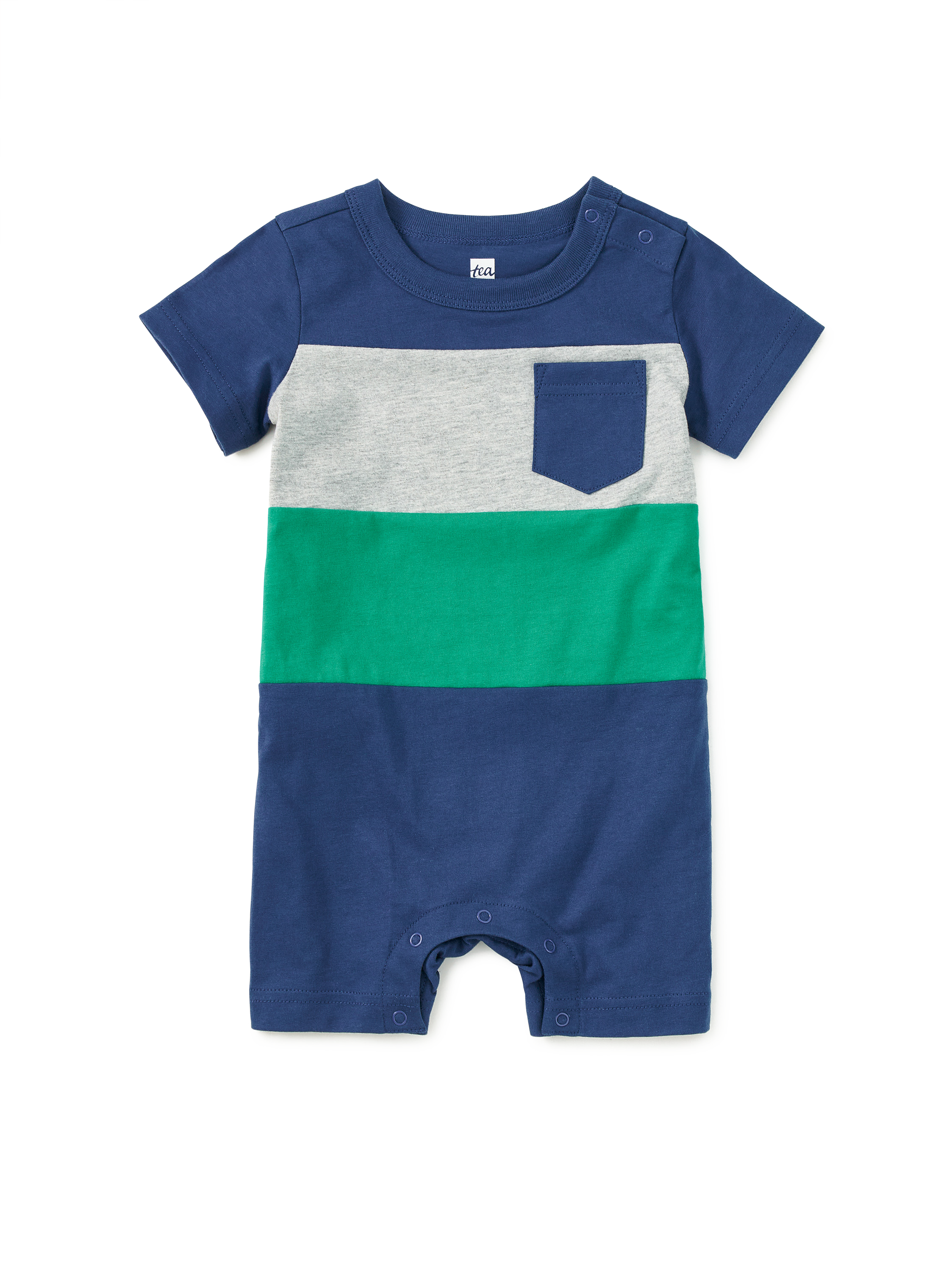 Colorblock Baby Romper