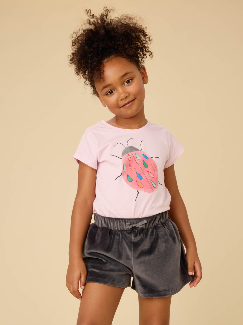 Rainy Ladybug Graphic Tee in Pink Lady - View 2
