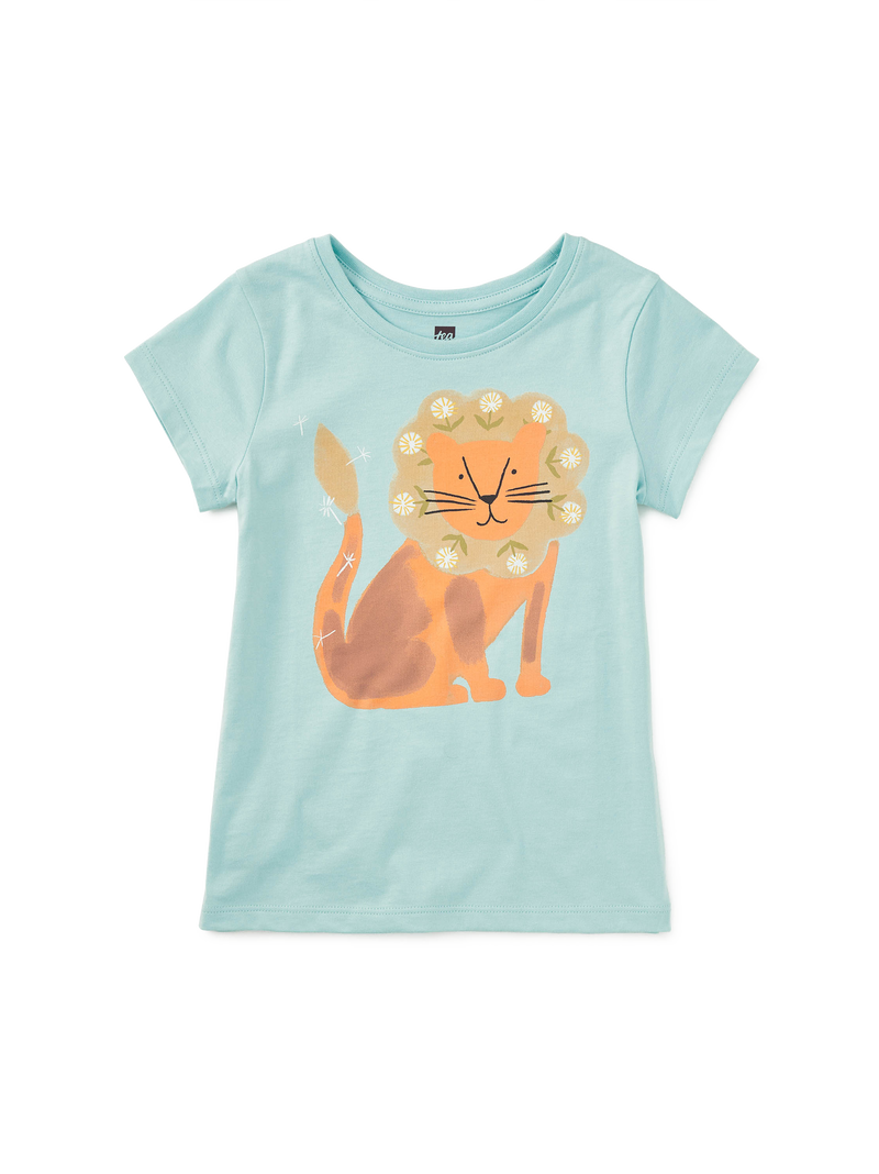 Dandy-Lion Graphic Tee in Canal Blue - View 1