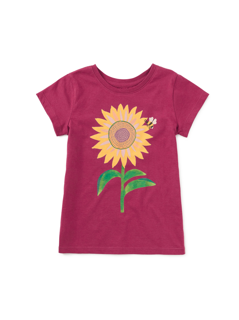 Bee And Sunflower Graphic Tee in Cherrywood - View 1