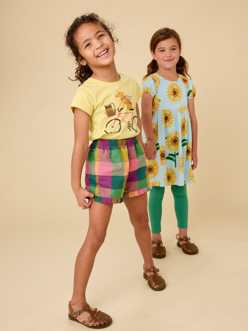 Woof And Whisker On Wheels Graphic Tee in Lemongrass - View 2