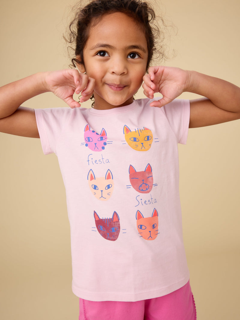 Fiesta To Siesta Graphic Tee in Pink Lady - View 2