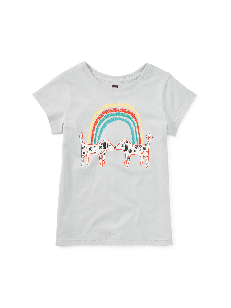 Puppy Love Graphic Tee in Pearl Blue - View 1