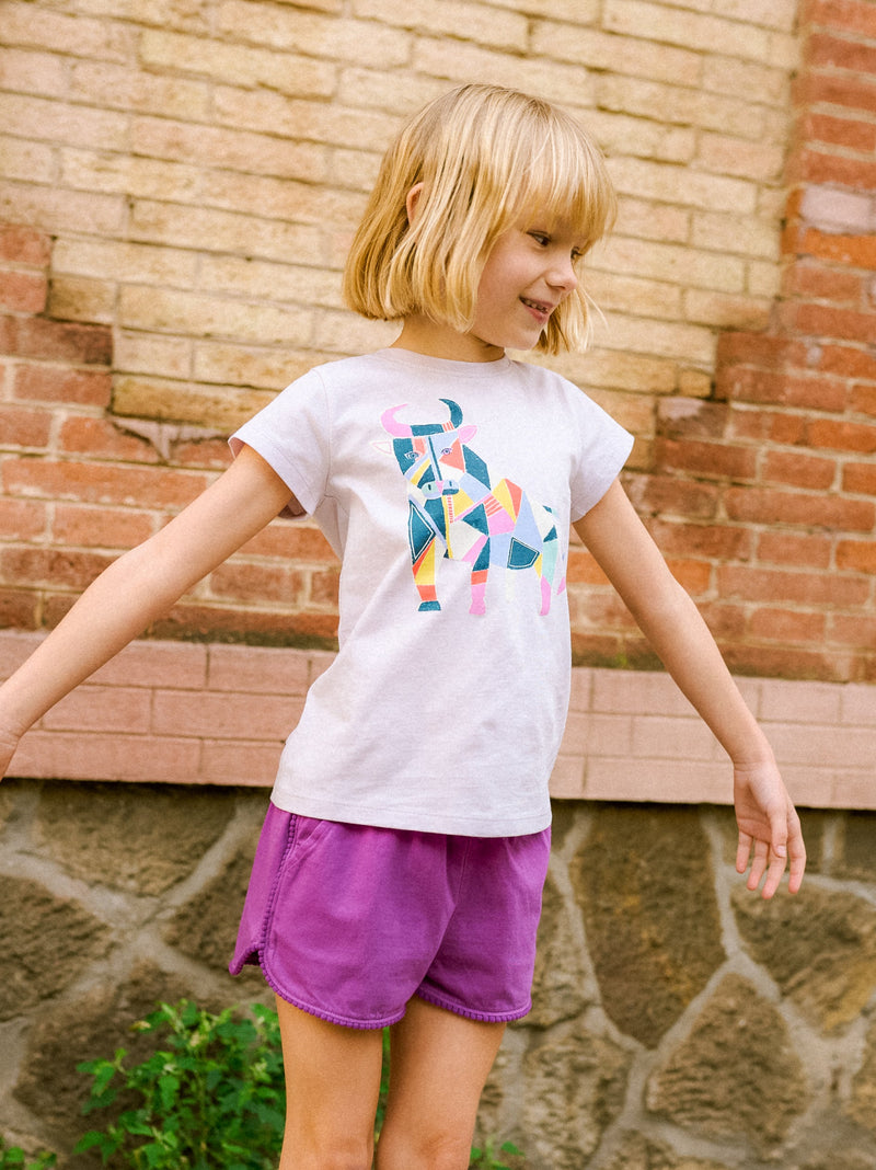 Picassos Toro Graphic Tee in Verbena - View 2