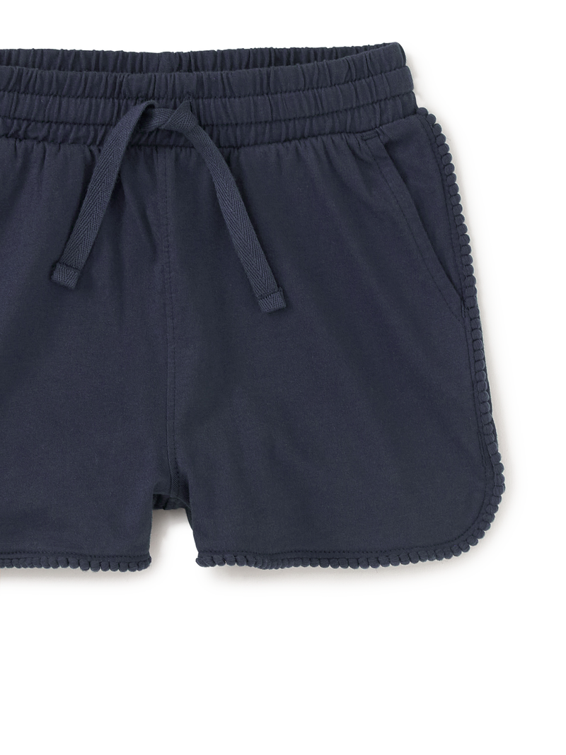 Pom-Pom Shorts in Indigo - View 2