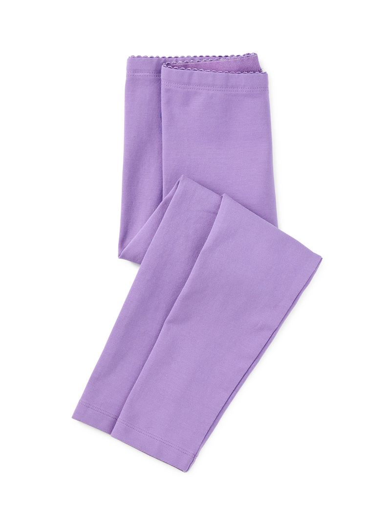 Solid Leggings in Paisley Purple - View 1