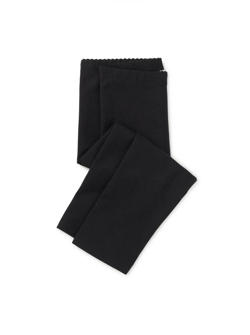 Solid Capri Leggings in Jet Black - View 1
