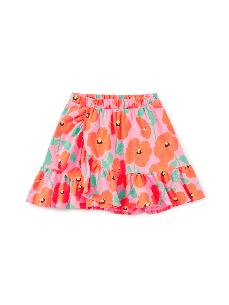 Ruffle Skirt in Poppy Poppies - View 1