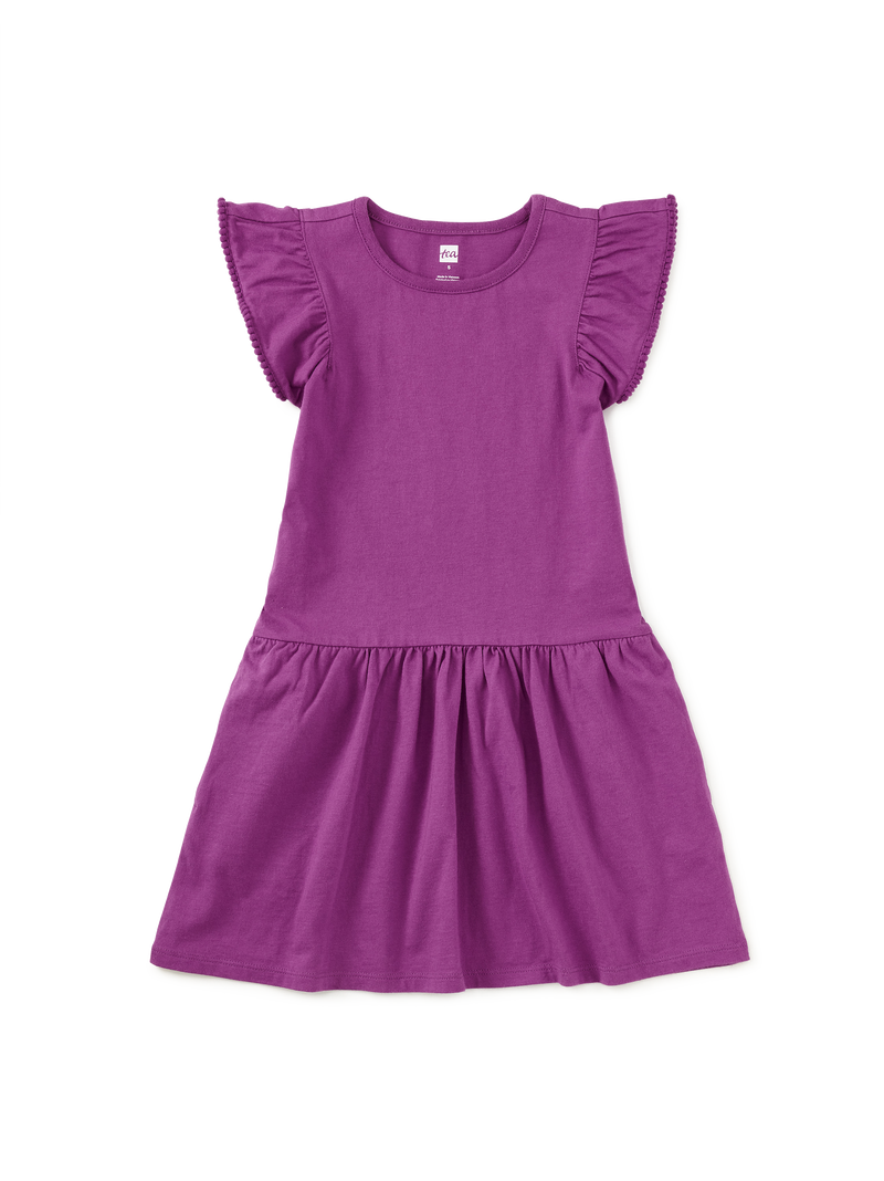 Pom-Pom Flutter Dress in Mystique - View 1