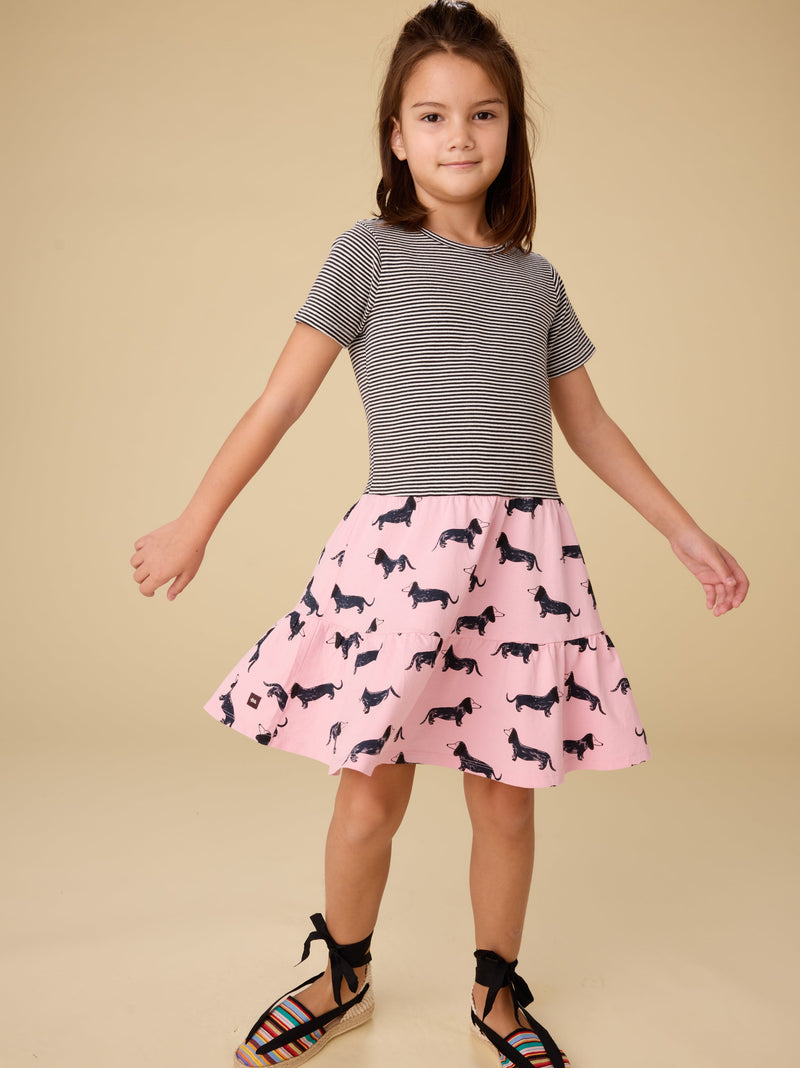 Tier Skirted Twirl Dress in Dachshunds - View 2