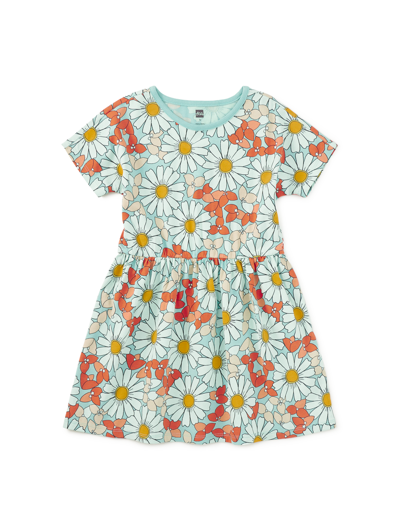 Short Sleeve Twirl Dress in Daisy Deluxe - View 1