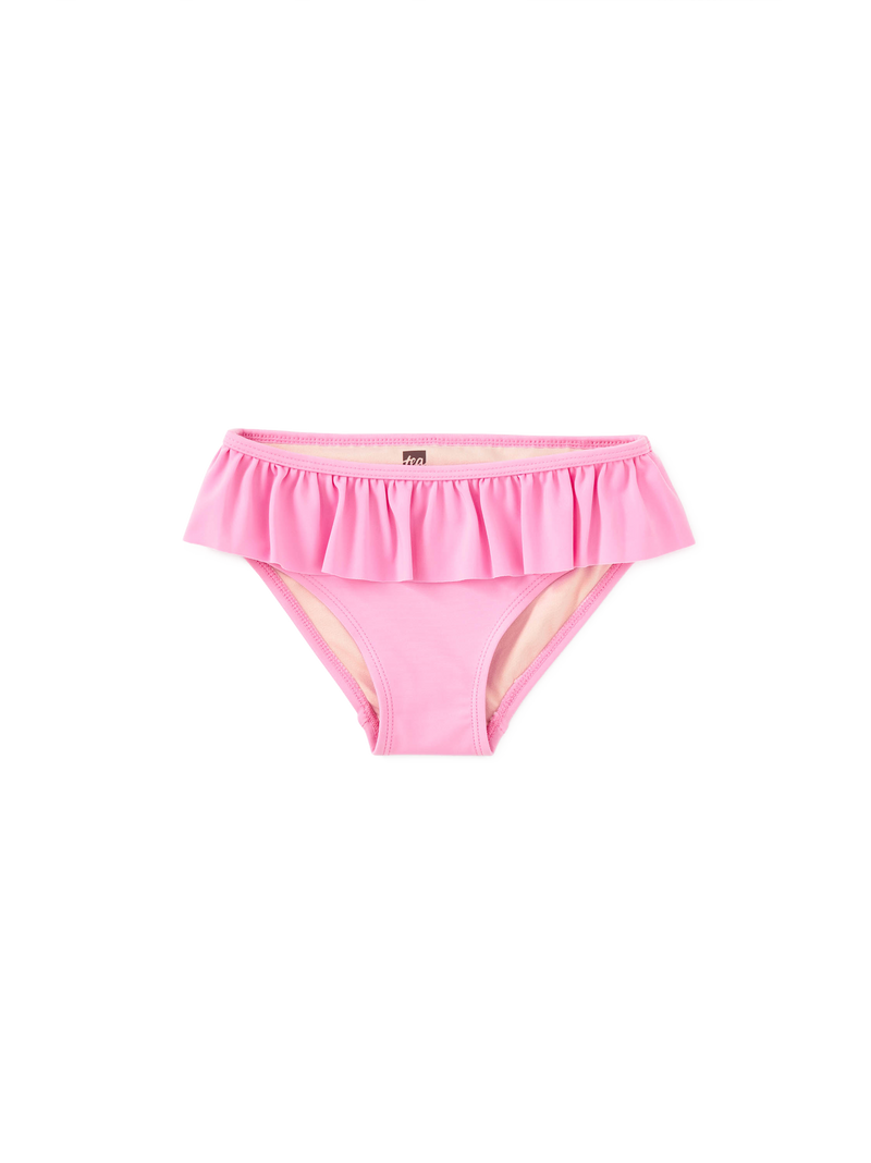 Ruffled Bikini Bottoms in Perennial Pink - View 1