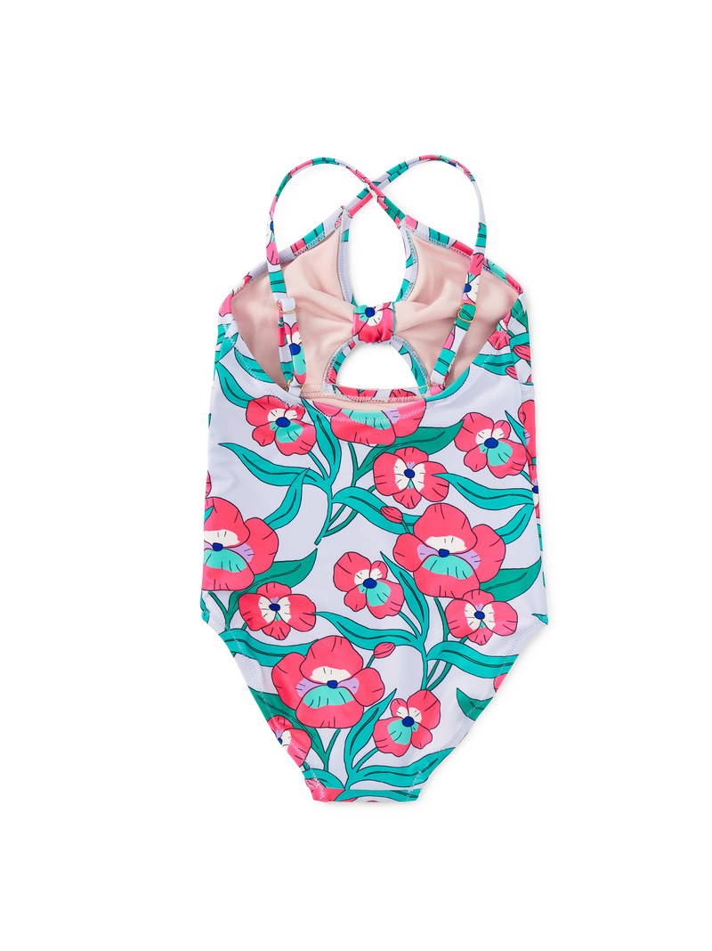 Cut Out One Piece Swimsuit in Nouveau Poppy - View 2