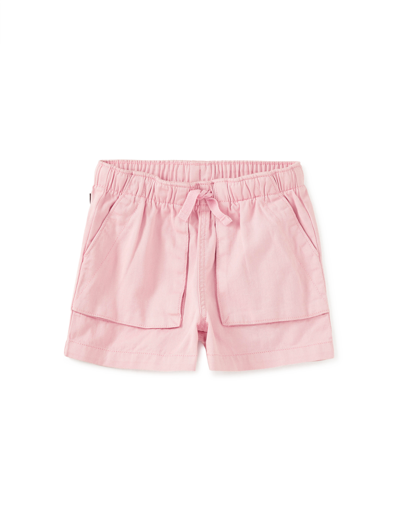 Woven Camp Shorts in Honeysuckle Rose - View 1