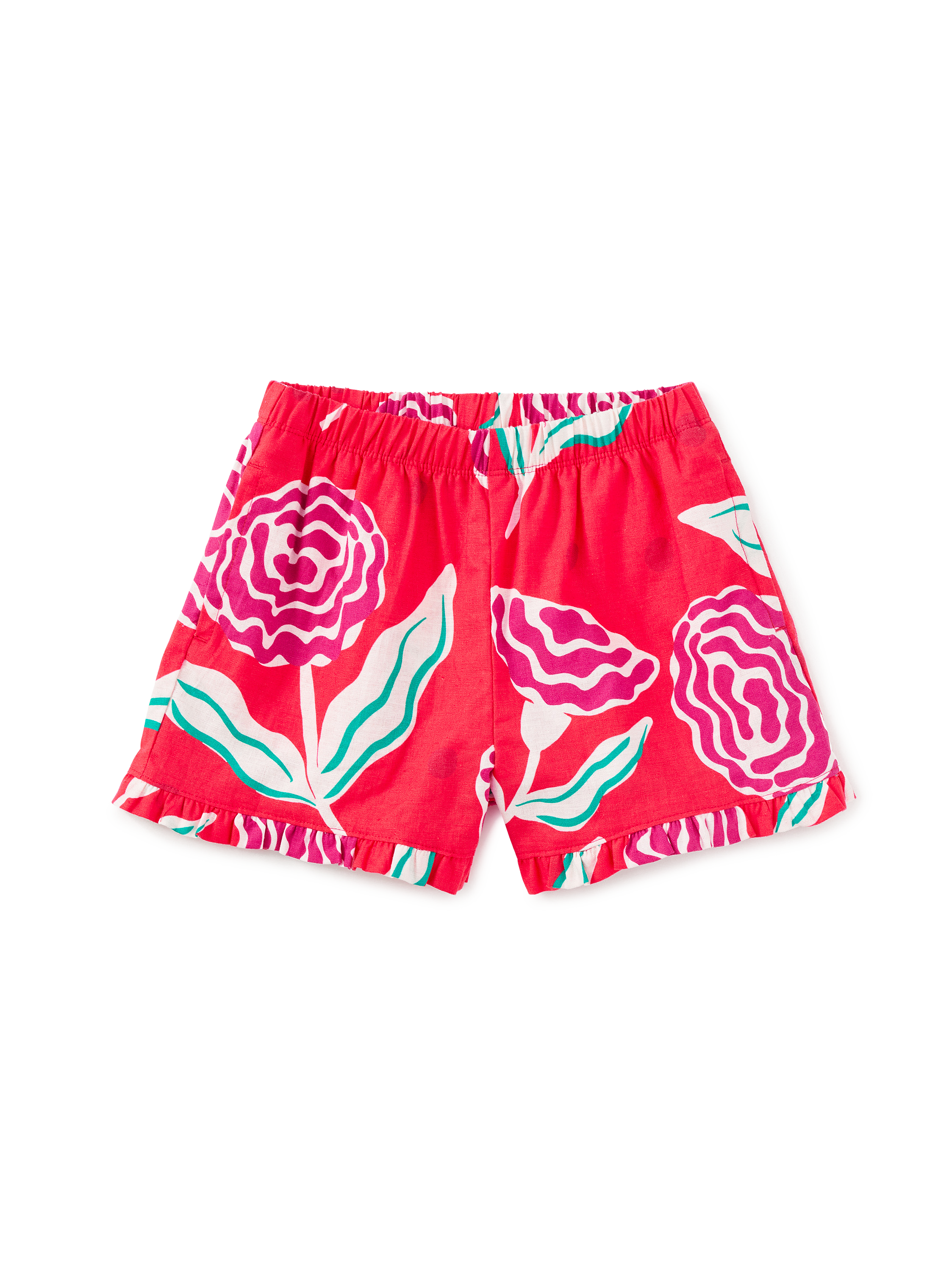 Ruffle Hem Woven Short