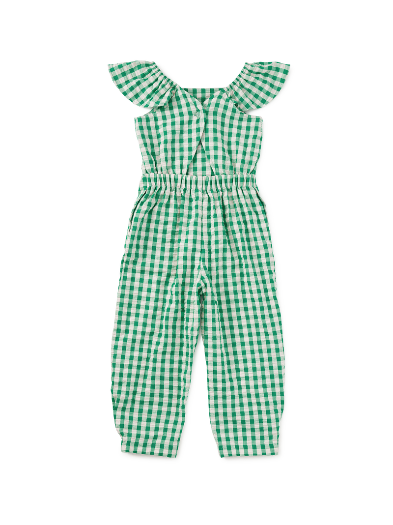 Flutter Strap Jumpsuit in Garden Party Check - View 2