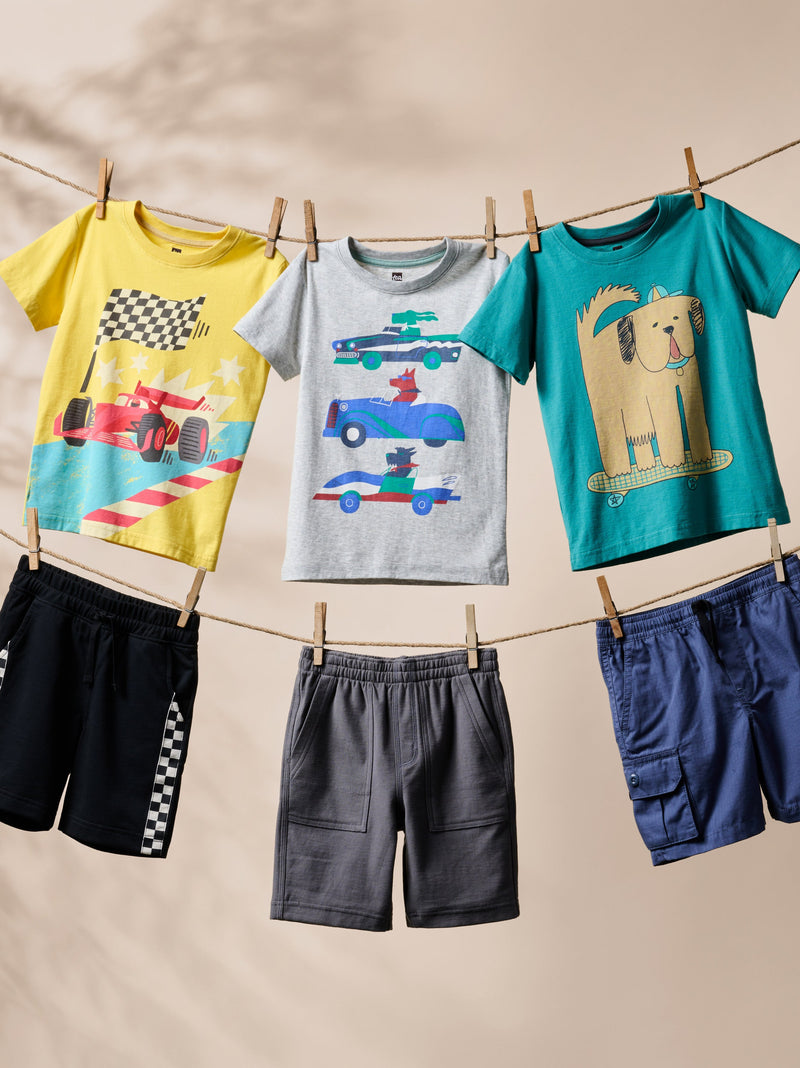 4 Paws 4 Wheels Graphic Tee in Laguna - View 2