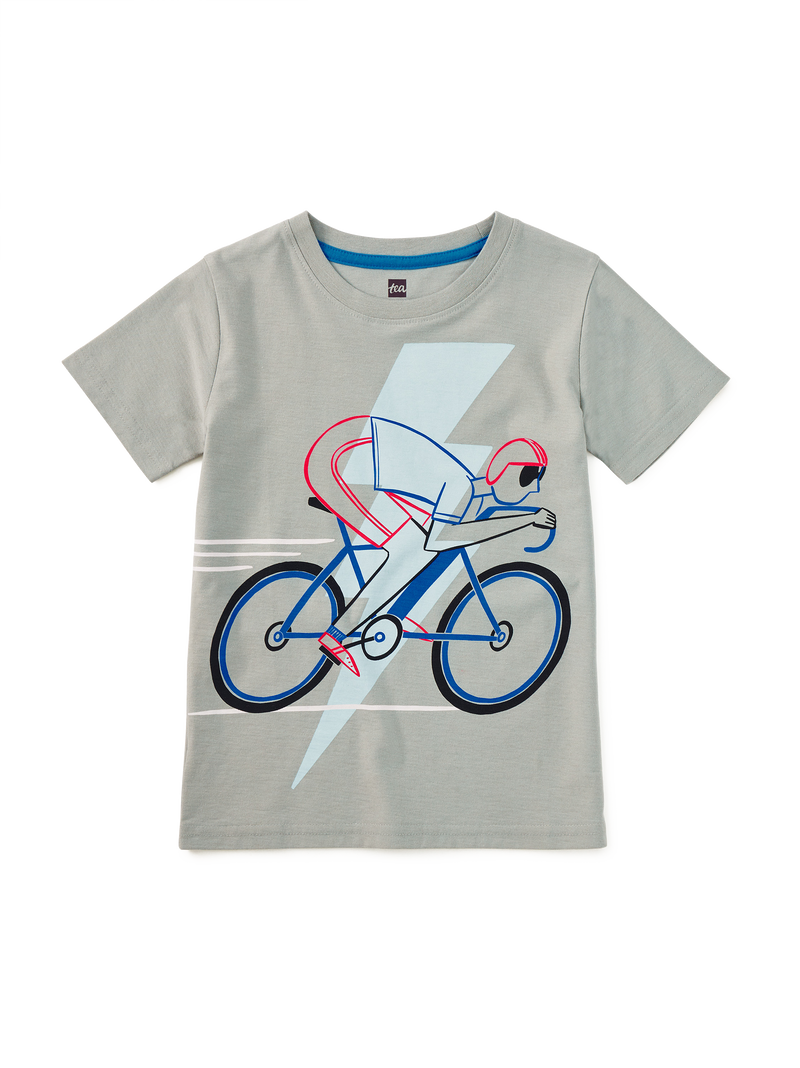 La Vuelta Biker Graphic Tee in Mica - View 1