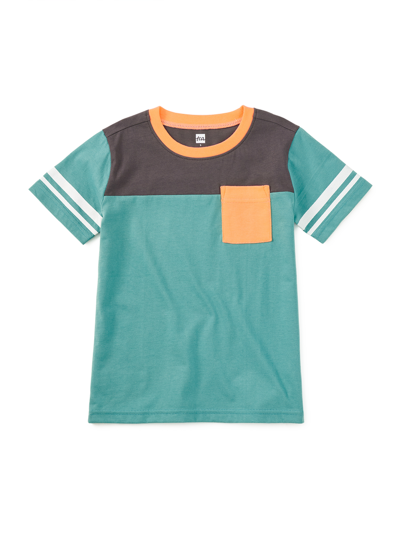Sporty Pocket Tee in Seaspray - View 1