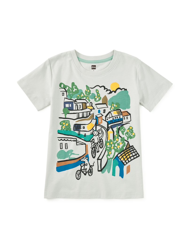 Hills Of Andalucía Graphic Tee in Vapor - View 1