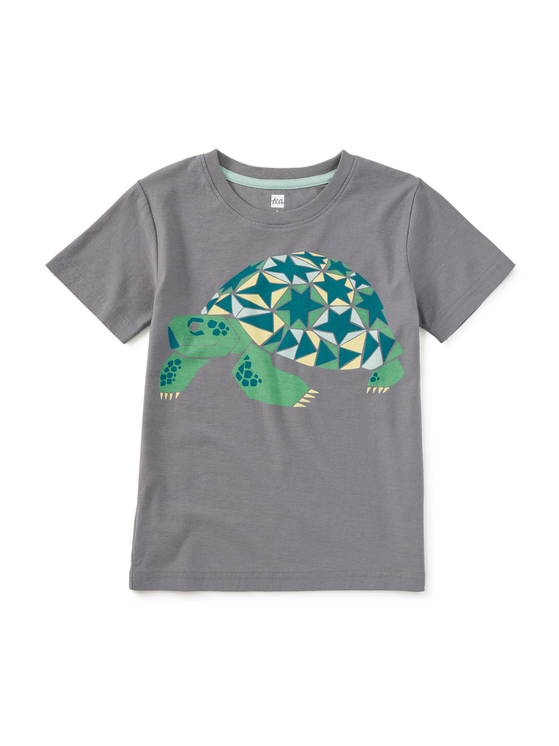 Mosaic Turtle Graphic Tee in Thunder - View 1