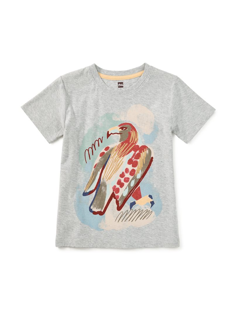 Golden Eagle Graphic Tee in Med Heather Grey - View 1